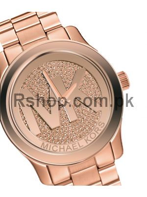 Michael Kors Women's MK5853 'Runway' Rose Gold Tone Stainless Steel Watch Price in Pakistan