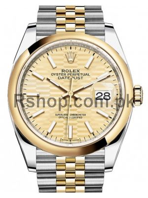Rolex Datejust 36 Fluted Motif Gold Dial 2021 Watch  (2021) Price in Pakistan
