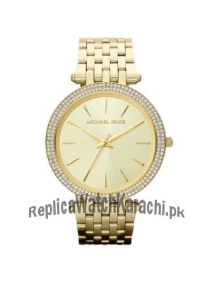 Michael Kors Darci Glitz Gold Dial Pave Bezel Ladies Watch Price in Pakistan