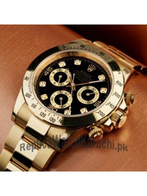Rolex Cosmograph Daytona Black Dial Watch Price in Pakistan