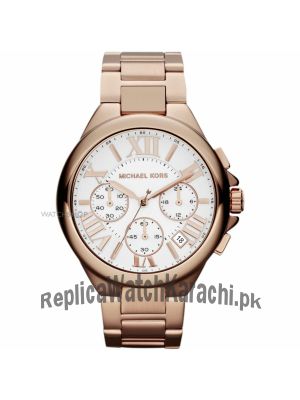 MICHAEL KORS  Oversized Bradshaw Rose Gold-Tone Watch Price in Pakistan
