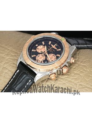 Breitling Chronomat Two Tone Black Dial Watch Price in Pakistan