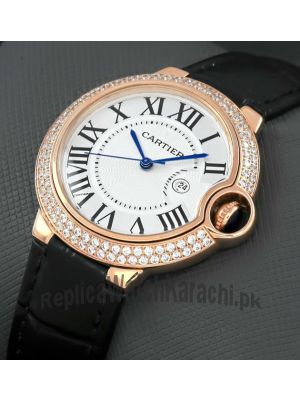 Cartier Ballon Bleu Unisex Diamond Watch  Price in Pakistan
