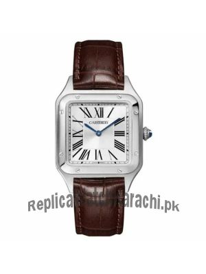 Cartier Santos Dumont Brown Strap Watch Price in Pakistan