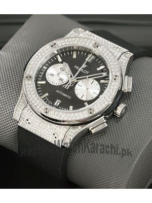 Hublot Classic Fusion Diamond Dial Diamond Bezel Watch Price in Pakistan