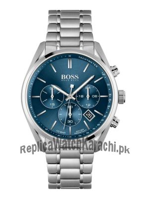 Hugo Boss Mens Chronograph Champion Blue Dial 44mm Watch Price in Pakistan