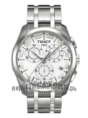 Tissot Couturier Chronograph White Dial Men Watch  Price in Pakistan