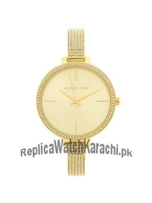 Michael Kors Jaryn Crystal Gold Sunray Dial Ladies Watch Price in Pakistan
