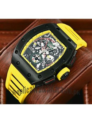 Richard Mille RM 011-01 Roberto Mancini Chronograph Flyback  strap watches in Pakistan