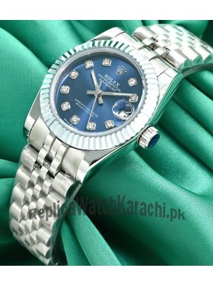 Rolex Datejust 31mm Blue Diamond Dial Women's Watch Price in Pakistan