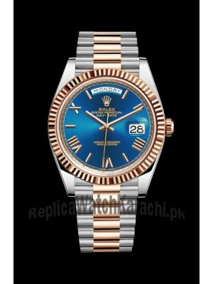 Rolex Day-Date 40 Blue Dial Two Tone Watch Price in Pakistan