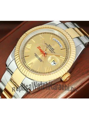 Rolex Day-Date  Roman Dial Two Tone Watch 2021 Price in Pakistan