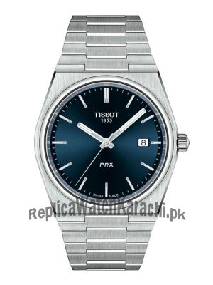 Tissot PRX Silver Stainless Steel Blue Dial Quartz Watch for Gents Price in Pakistan