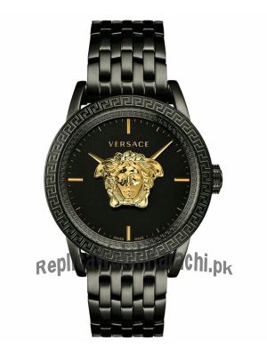 Versace Men's Swiss Palazzo Empire Black Ion-Plated Stainless Steel  Watch Price in Pakistan