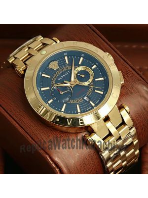Versace Men's Blue Dial Watch