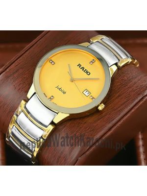 Rado Centrix Jubile Gold Dial Two Tone Watch Price in Pakistan