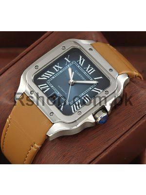 Cartier Santos Blue Dial watch