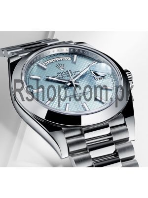 Rolex Oyster Perpetual President Day Date Ice Blue Dial Watch Price in Pakistan