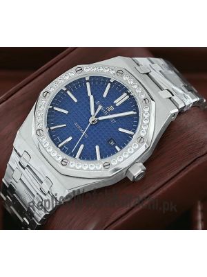 Audemars Piguet Royal Oak Blue Dial Diamond  Watch Price in Pakistan