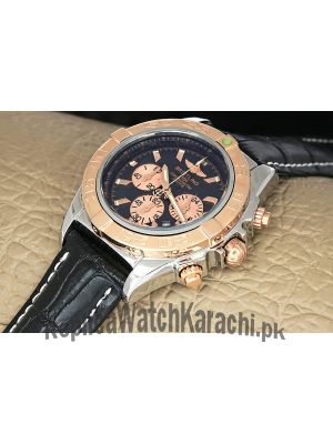Breitling Chronomat Two Tone Black Dial Watch Price in Pakistan