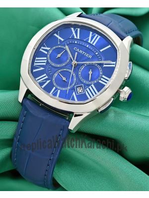 Drive de Cartier Blue Mens Watch Price in Pakistan