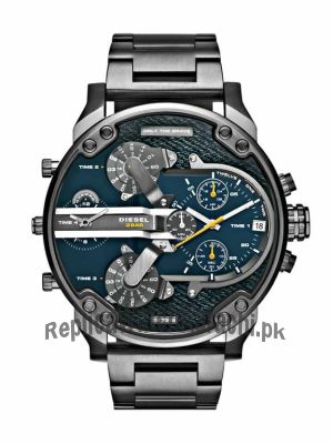 Diesel Men's DZ7331 The Daddies Series Analog Display Analog Quartz Black Watch Price in Pakistan