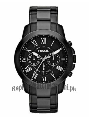 Fossil Grant Chronograph Black Stainless Steel Watch FS4832   (Same as Original) Price in Pakistan