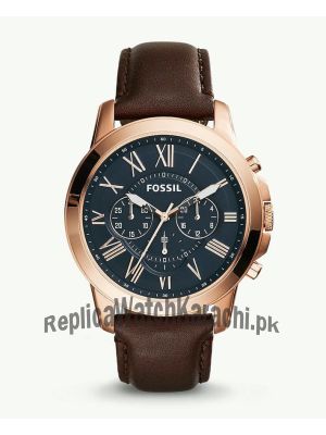 Fossil Grant Chronograph Brown Leather Watch FS5068  (Same as Original) Price in Pakistan