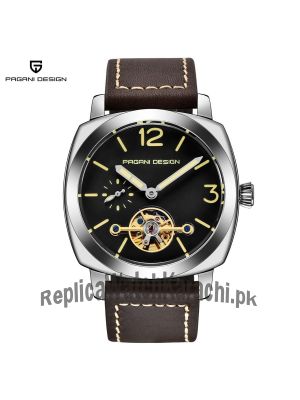 PAGANI DESIGN  Men's Mechanical  High Quality Leather Military Sports Watch Price in Pakistan
