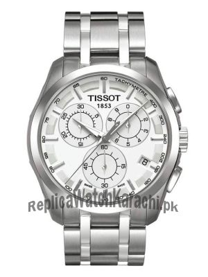 Tissot Couturier Chronograph White Dial Men Watch  Price in Pakistan
