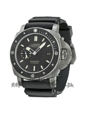 Panerai Luminar Submersible 1950 Amagnetic Black Dial Black Rubber Men's Watch Price in Pakistan