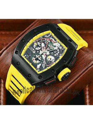 Richard Mille RM 011-01 Roberto Mancini Chronograph Flyback  strap watches in Pakistan