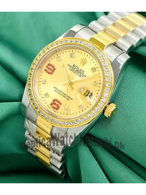Rolex Datejust 36mm Diamond Bezel Watch