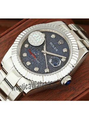 Rolex Datejust Diamond Blue Computer Dial Swiss Watch Price in Pakistan
