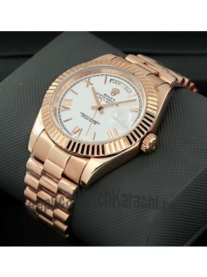 Rolex Datejust  White Dial Watch Price in Pakistan