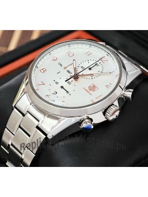 Tag Heuer Carrera Calibre 1887Chronograph 43mm White Dial Watch Price in Pakistan