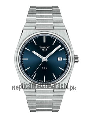 Tissot PRX Silver Stainless Steel Blue Dial Quartz Watch for Gents Price in Pakistan
