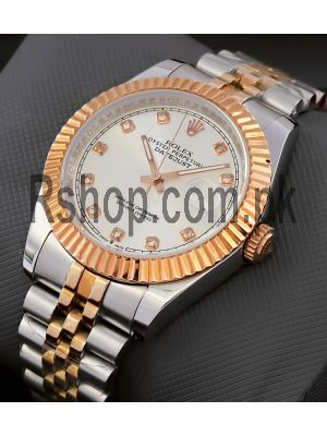 Rolex Datejust Silver Dial Two Tone Watch Price in Pakistan