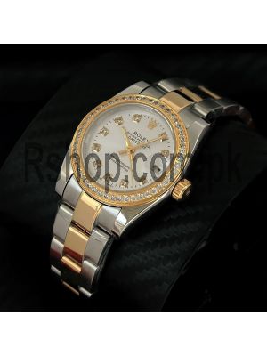 Rolex Oyster Perpetual Datejust Ladies Diamond Bezel Watch Price in Pakistan