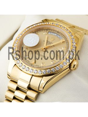 Rolex Yellow Gold Day-Date Watch Price in Pakistan