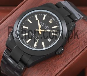 Rolex Datejust 41 Stainless Steel Black Index Dial Smooth Bezel Watch Price in Pakistan