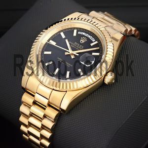Rolex Oyster Perpetual Day-Date Black Dial Watch Price in Pakistan