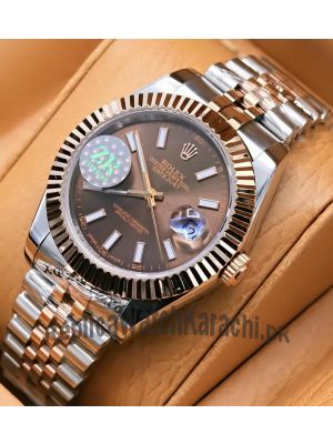 Rolex Datejust II Brown Dial Two Tone Watch Price in Pakistan