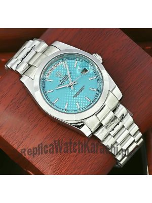 Rolex Day Date 40 Ice Blue Dial Watch Price in Pakistan